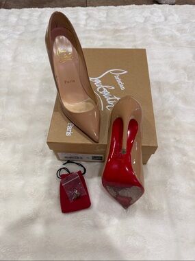 Christian Louboutin Nude So Kate 120 Patent Sz 35